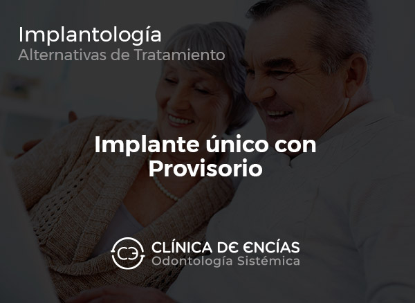 Implante único con Provisorio